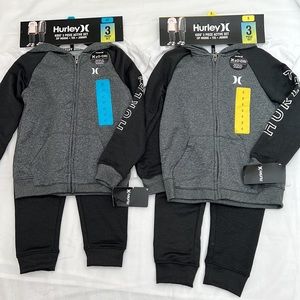 New Hurley Kids' 3-Piece Active Set of 2 (Size 4T + Size 5)
